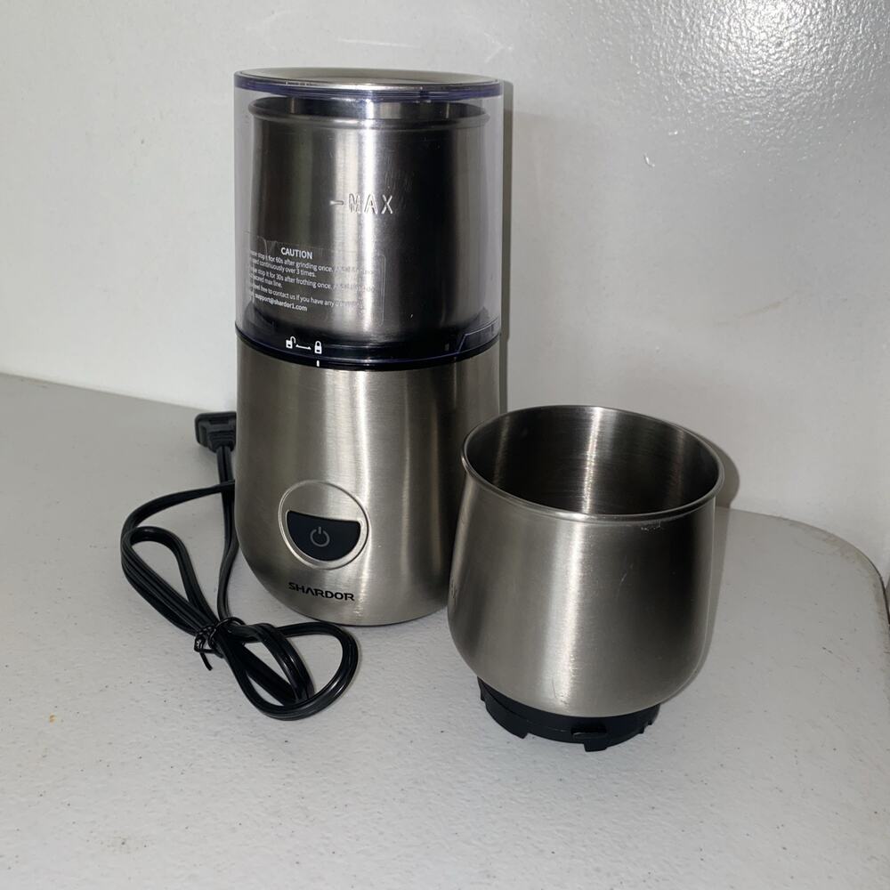 SHARDOR SP-7433 Electric Coffee Grinder and Milk Frother Combo